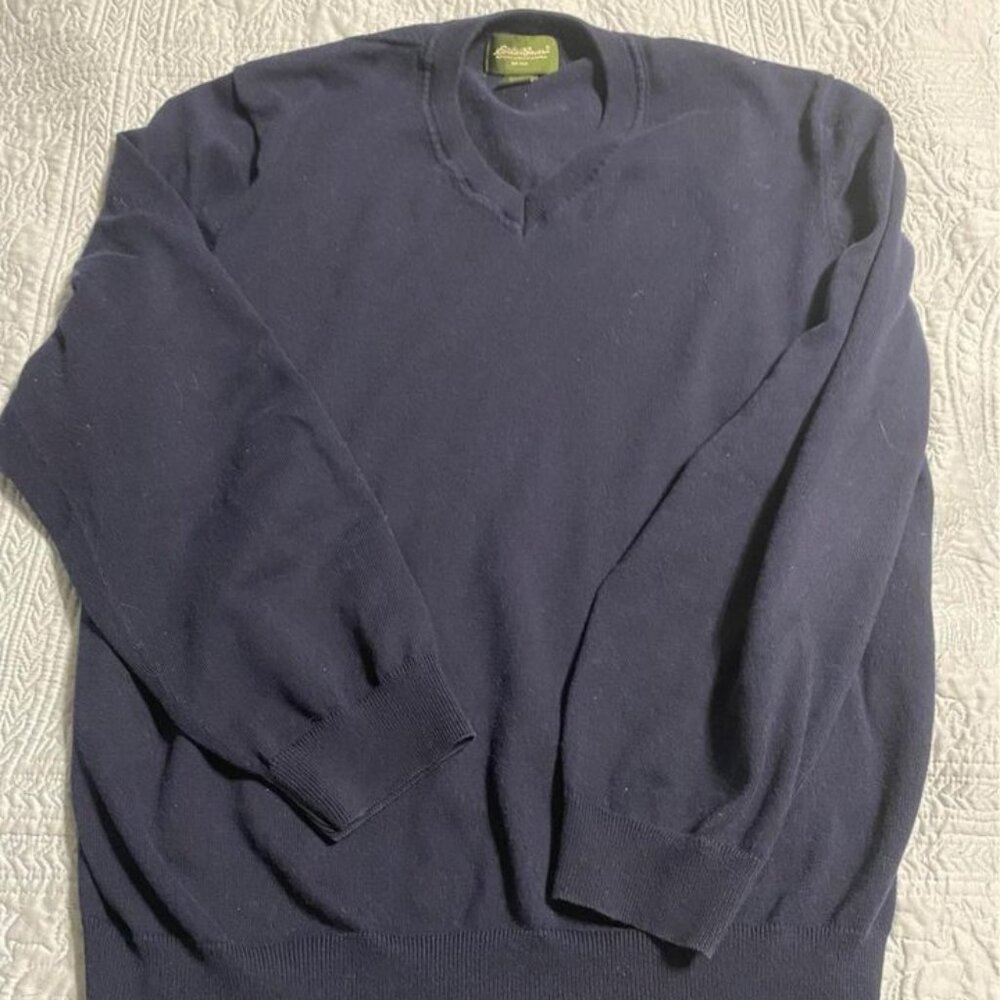 Eddie Bauer Navy Blue Pullover Sweater